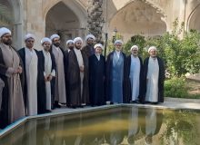 بازدید حجت الاسلام و المسلمین محمودی مدیر حوزه علمیه فارس و معاونین از مدرسه علمیه زمانیه(خان)