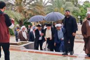 حضور نماینده آیت الله العظمی سیستانی حفظه الله در جمع اساتید، طلاب و روحانیون جهرم